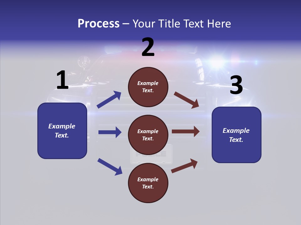Enforcement Cruiser Crime PowerPoint Template