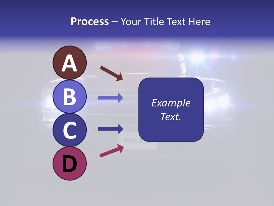 Enforcement Cruiser Crime PowerPoint Template