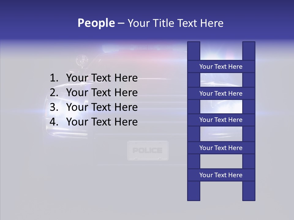 Enforcement Cruiser Crime PowerPoint Template