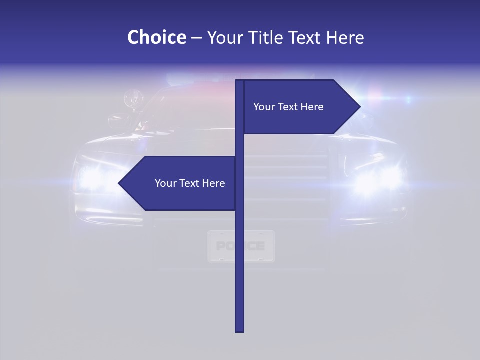 Enforcement Cruiser Crime PowerPoint Template