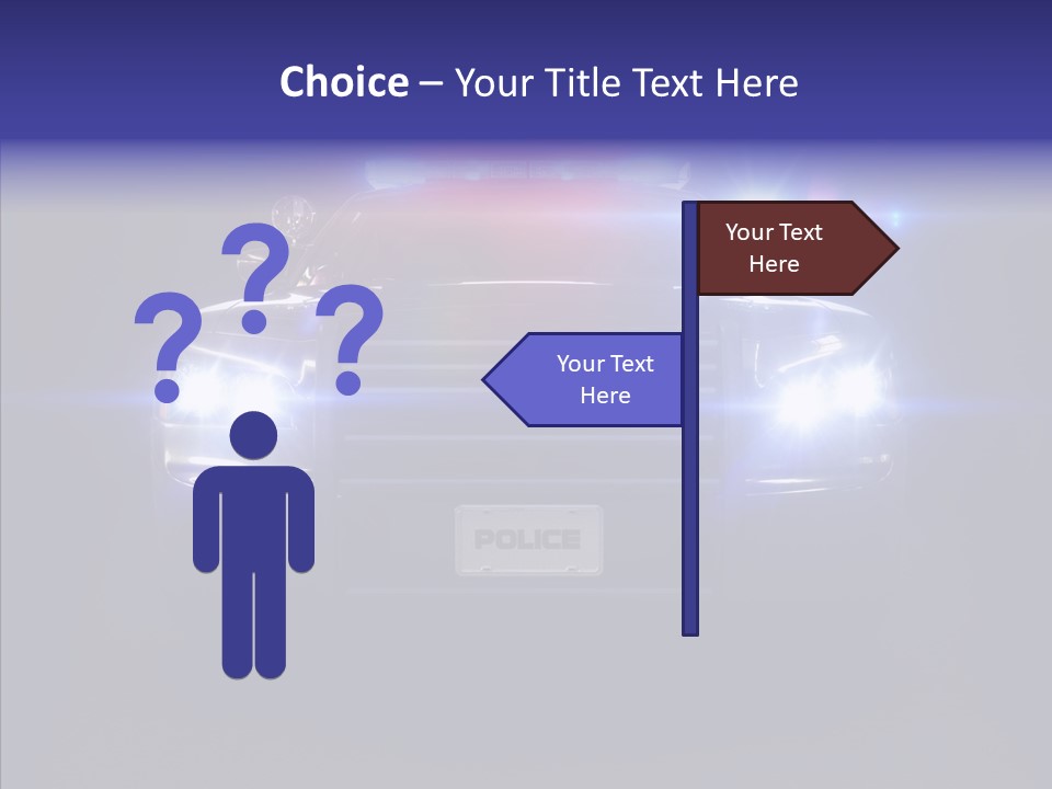 Enforcement Cruiser Crime PowerPoint Template