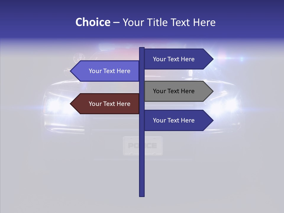 Enforcement Cruiser Crime PowerPoint Template