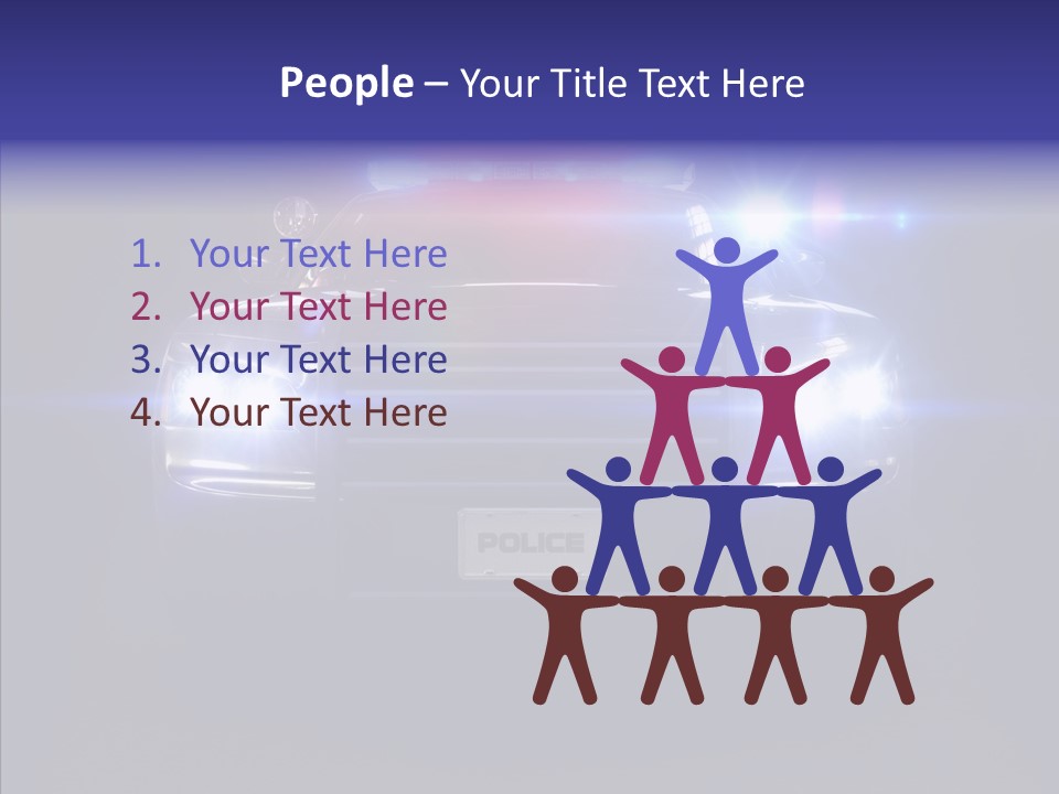 Enforcement Cruiser Crime PowerPoint Template