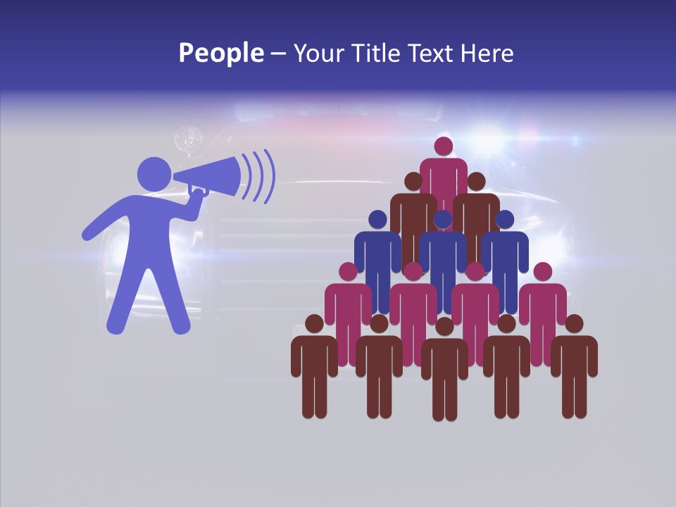 Enforcement Cruiser Crime PowerPoint Template