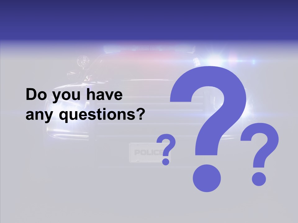 Enforcement Cruiser Crime PowerPoint Template