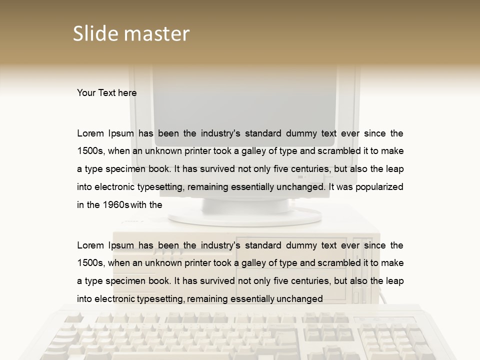 Isolated Cutout Plastic PowerPoint Template