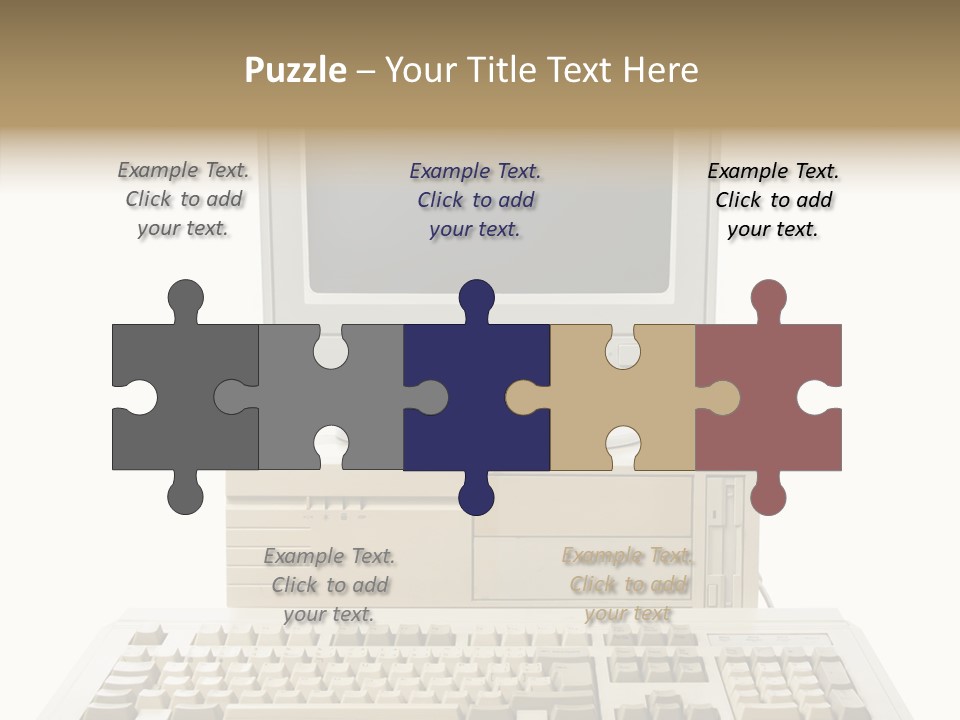 Isolated Cutout Plastic PowerPoint Template