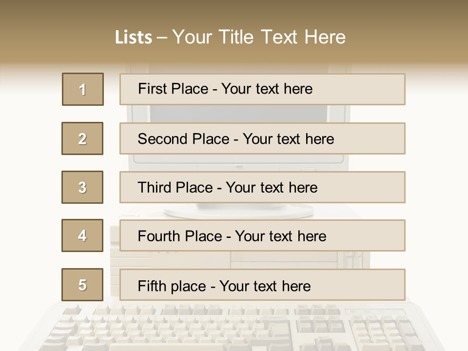 Isolated Cutout Plastic PowerPoint Template