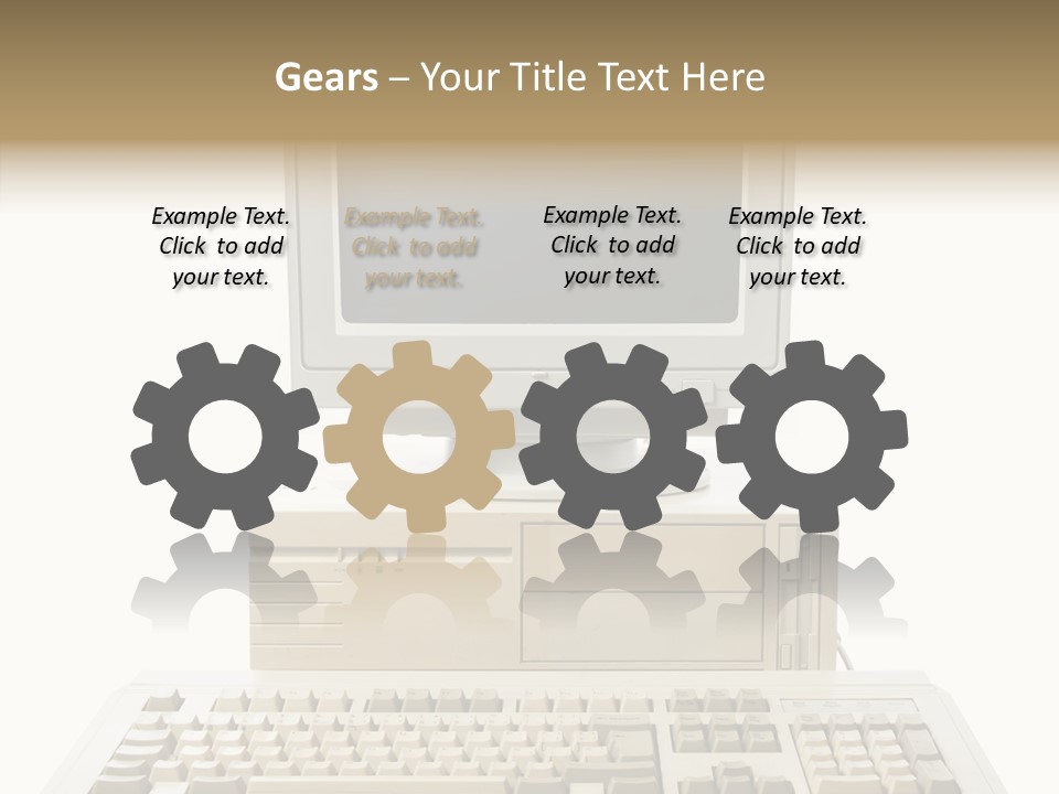 Isolated Cutout Plastic PowerPoint Template