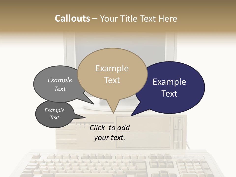 Isolated Cutout Plastic PowerPoint Template