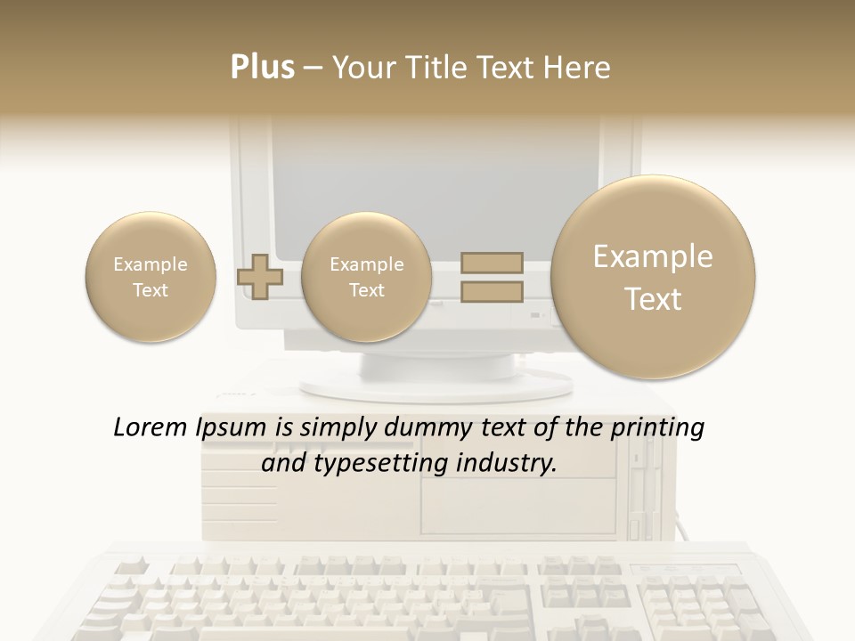 Isolated Cutout Plastic PowerPoint Template