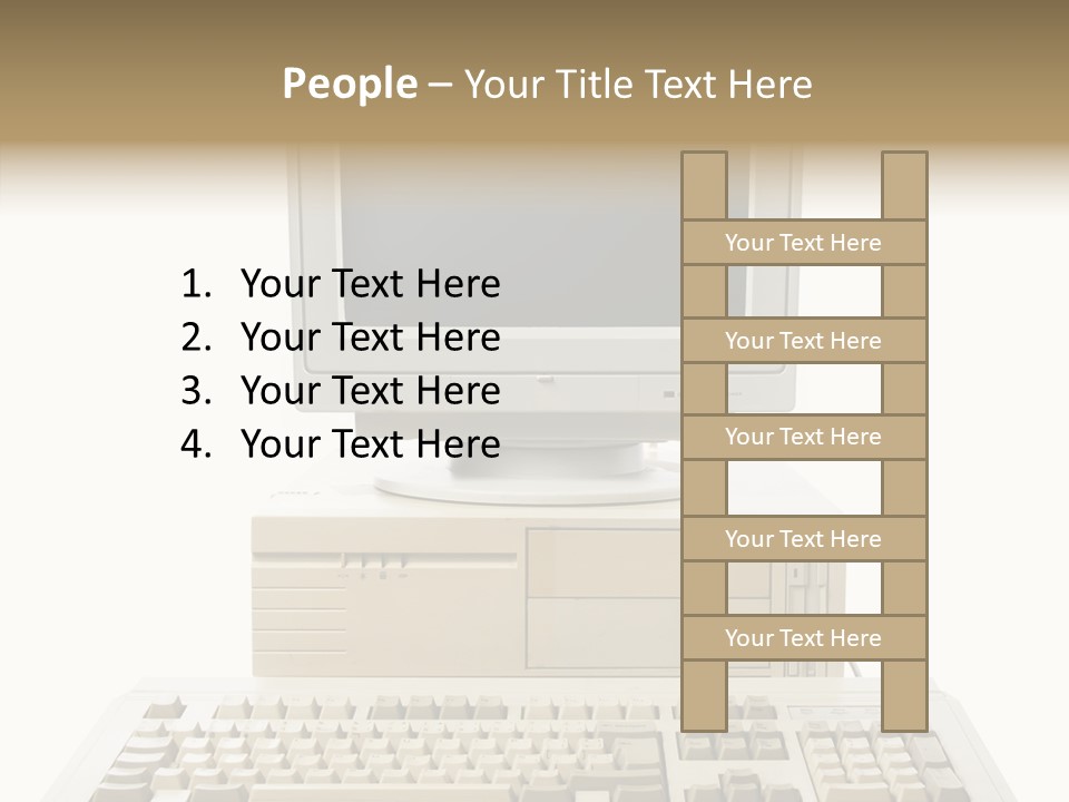 Isolated Cutout Plastic PowerPoint Template