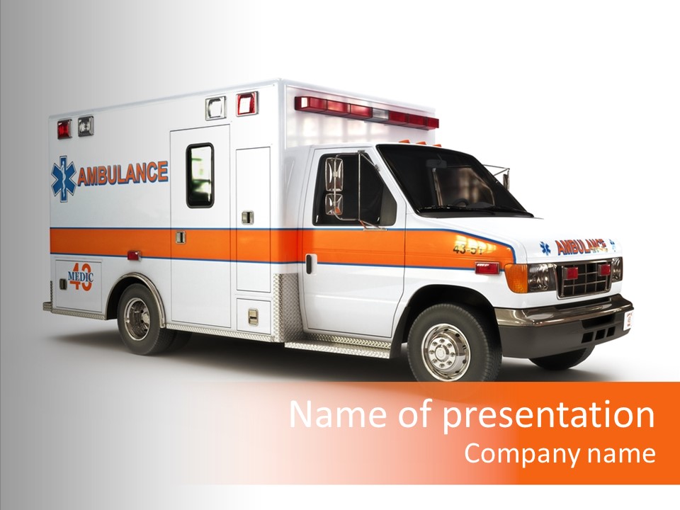 Healthcare Automobile Response PowerPoint Template