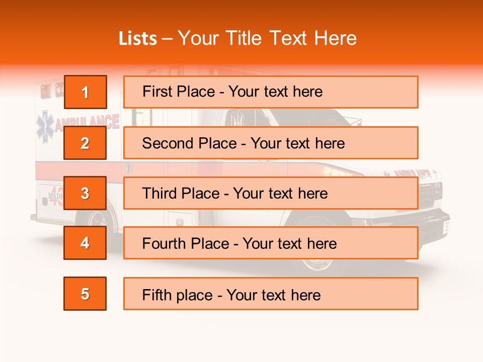 Healthcare Automobile Response PowerPoint Template