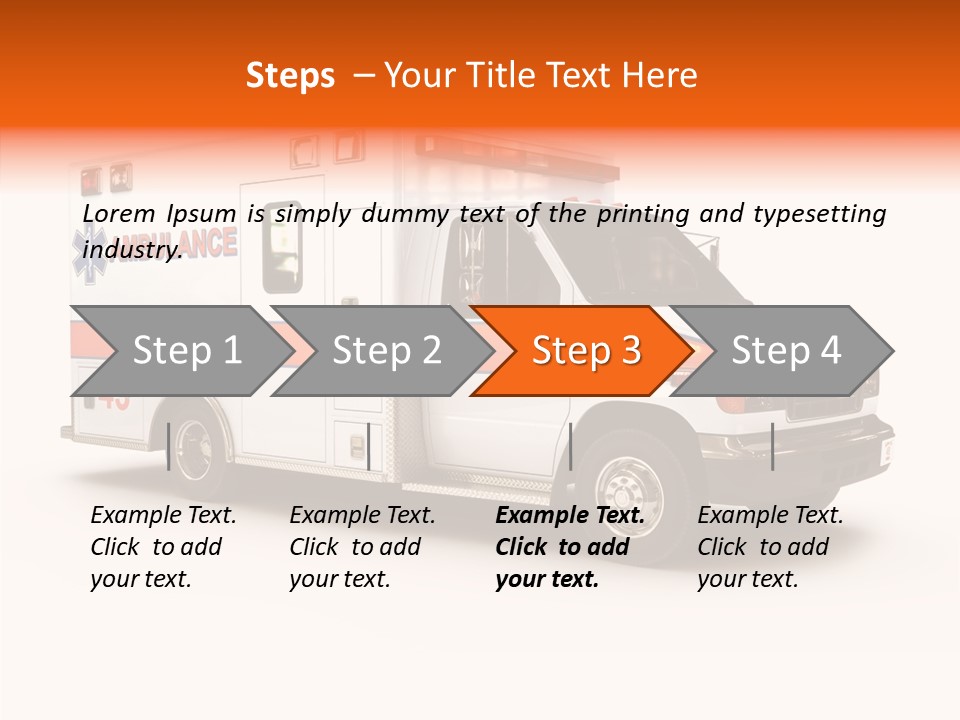 Healthcare Automobile Response PowerPoint Template
