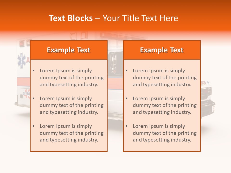 Healthcare Automobile Response PowerPoint Template