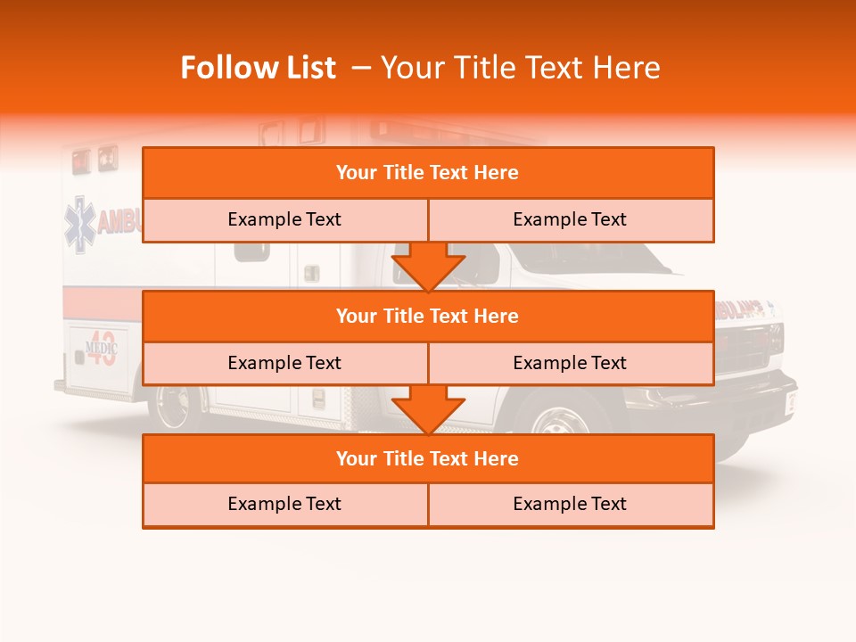 Healthcare Automobile Response PowerPoint Template