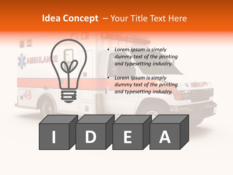 Healthcare Automobile Response PowerPoint Template