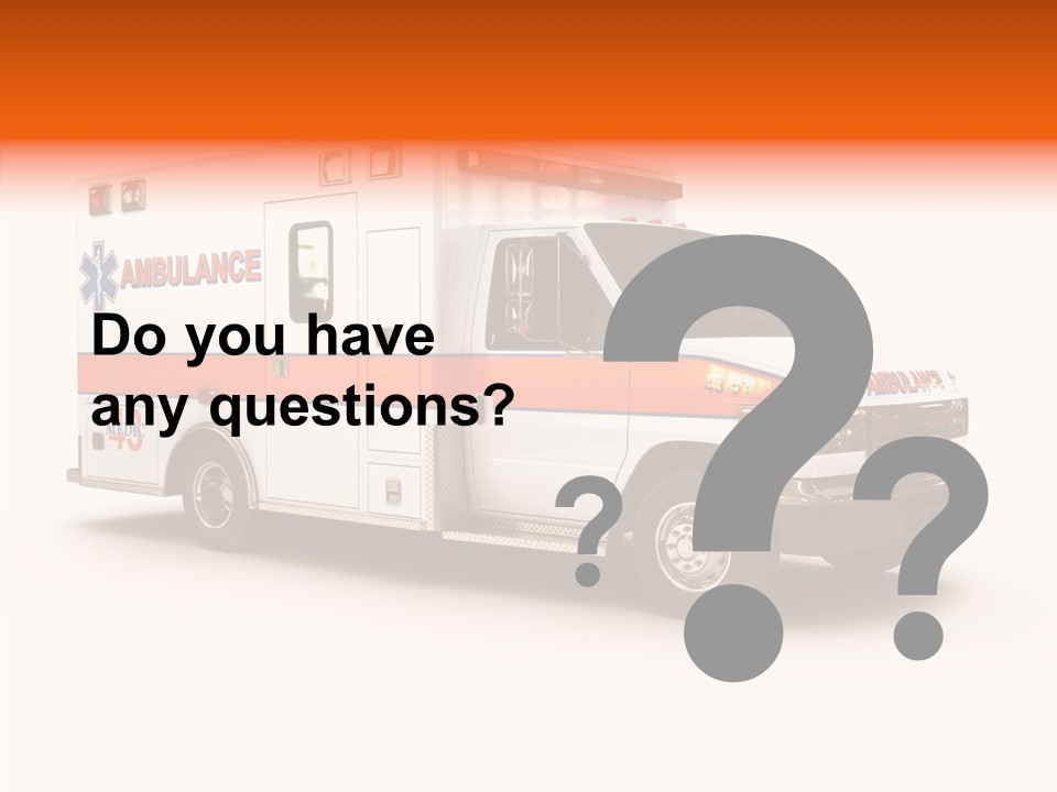 Healthcare Automobile Response PowerPoint Template