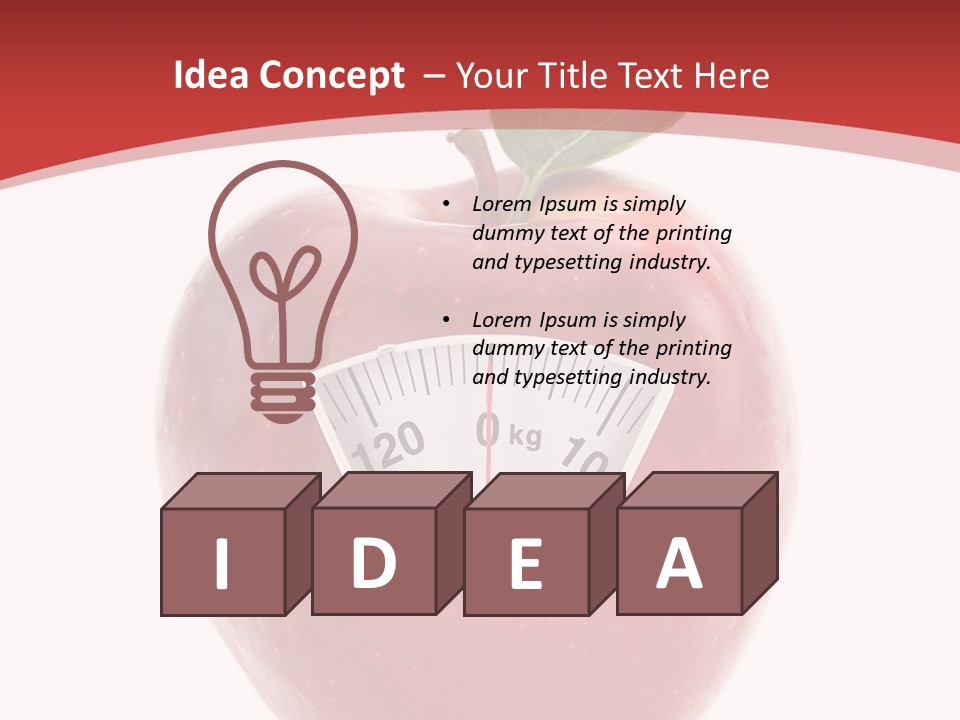 Lose Calories Concept PowerPoint Template