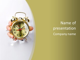 Deadline Clock Measurement PowerPoint Template