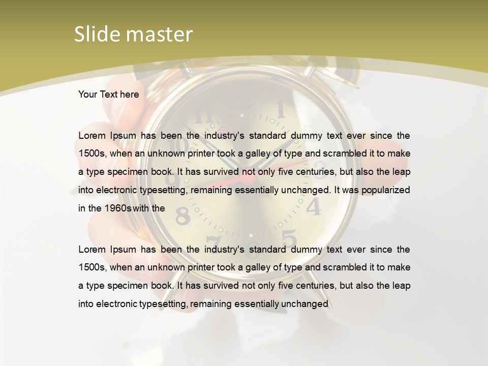 Deadline Clock Measurement PowerPoint Template