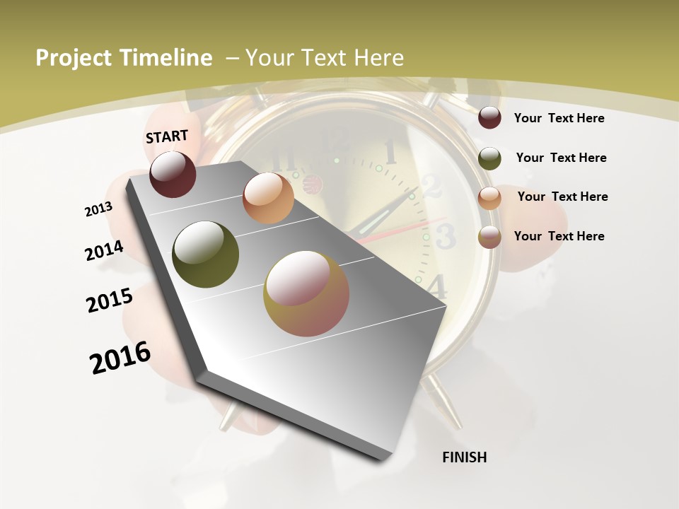 Deadline Clock Measurement PowerPoint Template