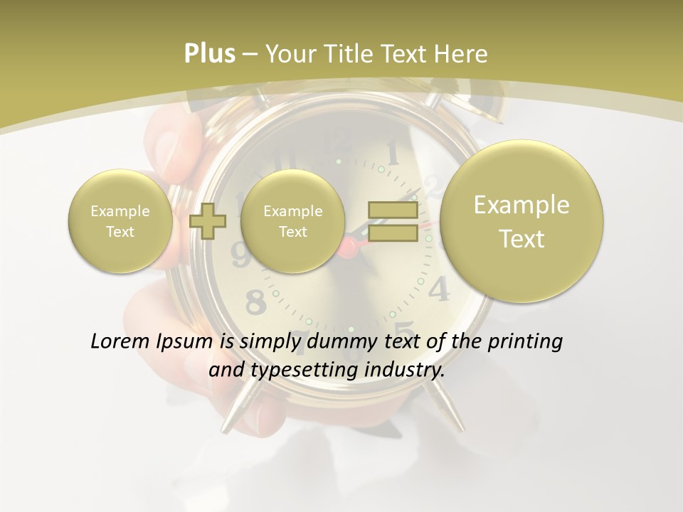 Deadline Clock Measurement PowerPoint Template