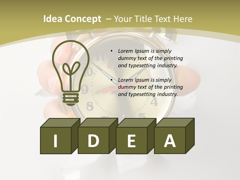 Deadline Clock Measurement PowerPoint Template
