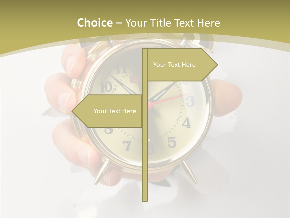 Deadline Clock Measurement PowerPoint Template