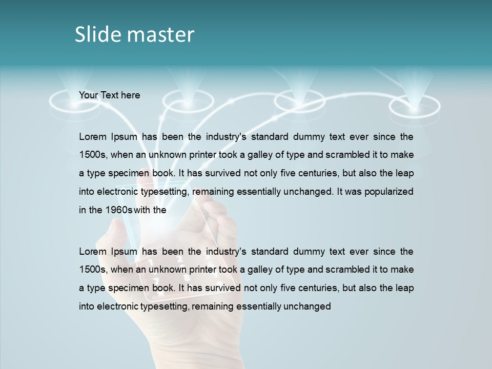 Object Media Man PowerPoint Template