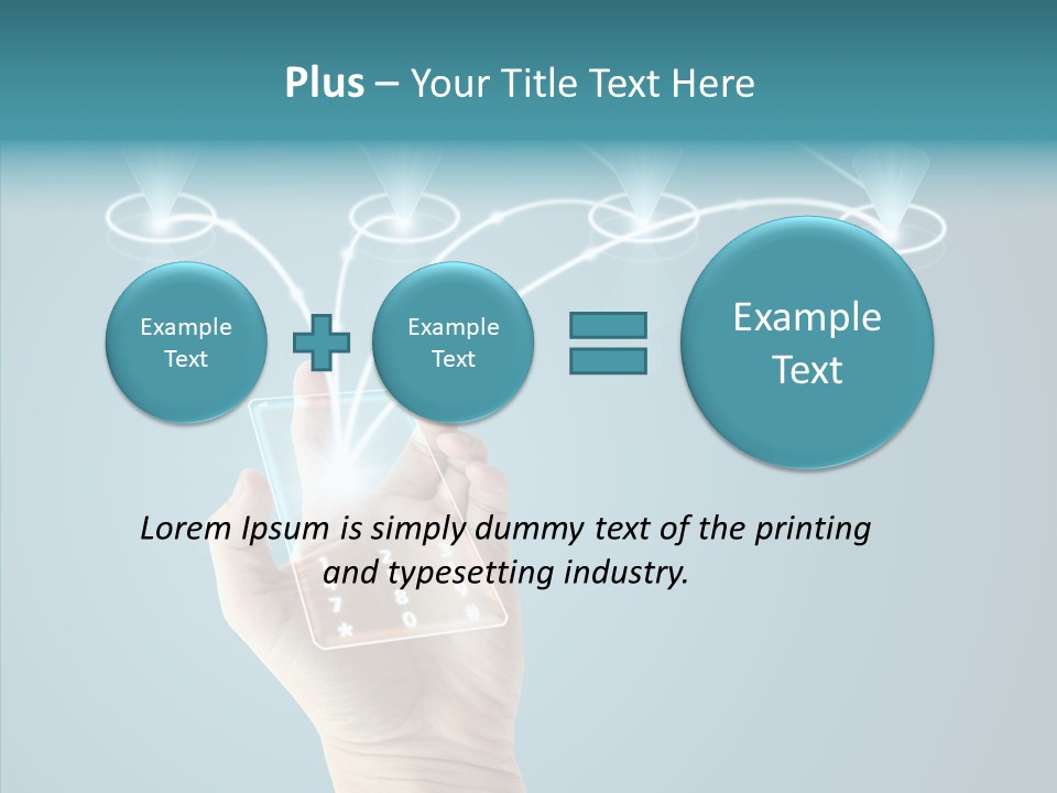 Object Media Man PowerPoint Template