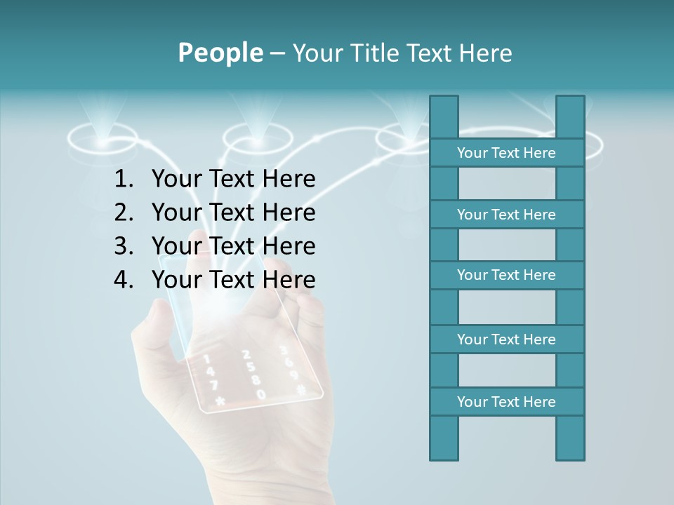 Object Media Man PowerPoint Template
