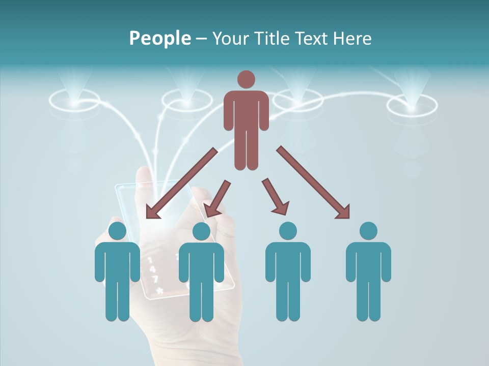 Object Media Man PowerPoint Template