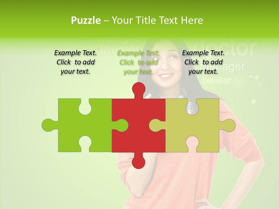 Worker Person Thinking PowerPoint Template