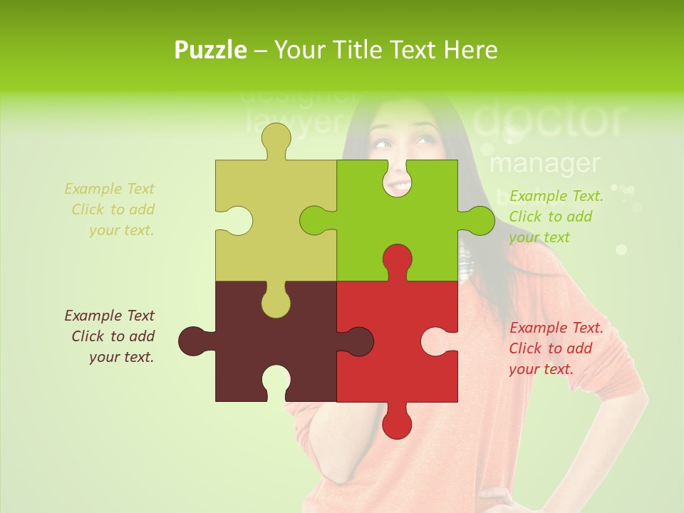 Worker Person Thinking PowerPoint Template