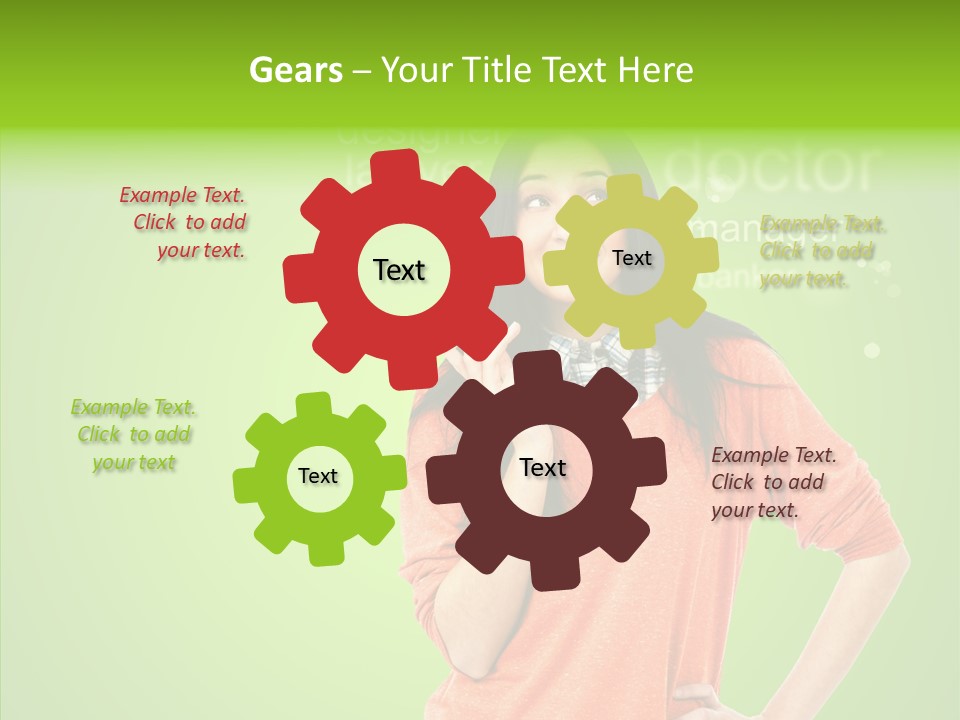 Worker Person Thinking PowerPoint Template