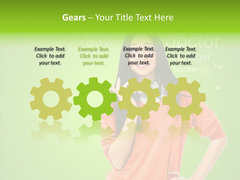 Worker Person Thinking PowerPoint Template