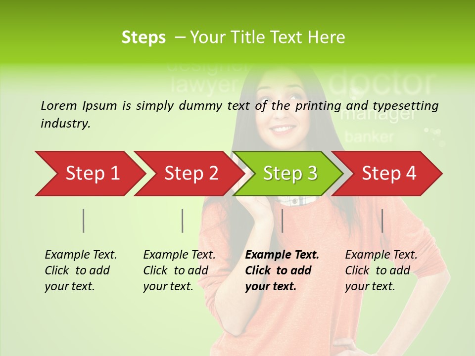 Worker Person Thinking PowerPoint Template
