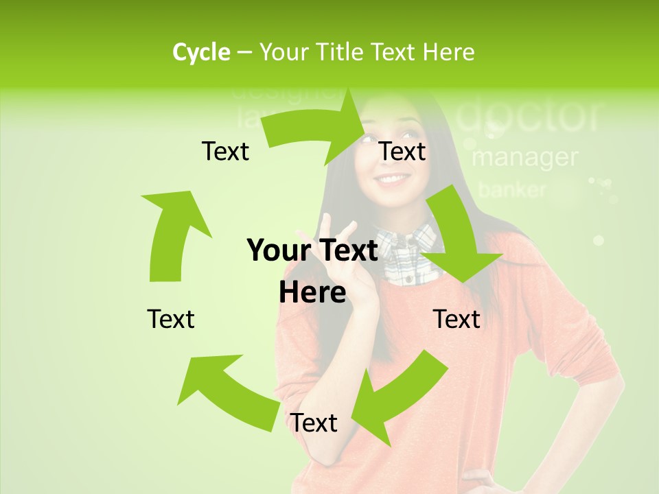 Worker Person Thinking PowerPoint Template
