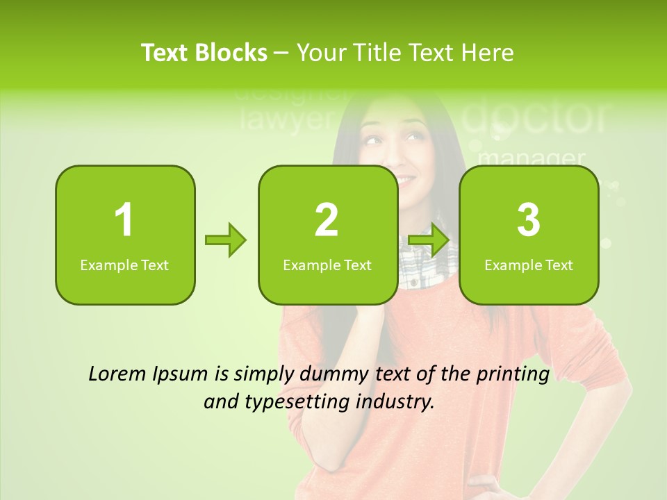 Worker Person Thinking PowerPoint Template