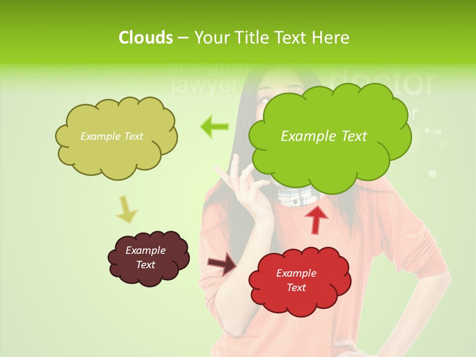 Worker Person Thinking PowerPoint Template