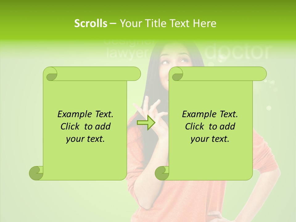 Worker Person Thinking PowerPoint Template