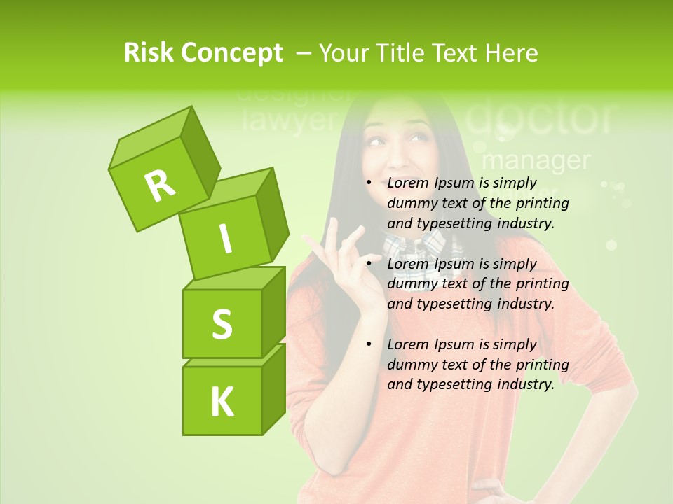 Worker Person Thinking PowerPoint Template