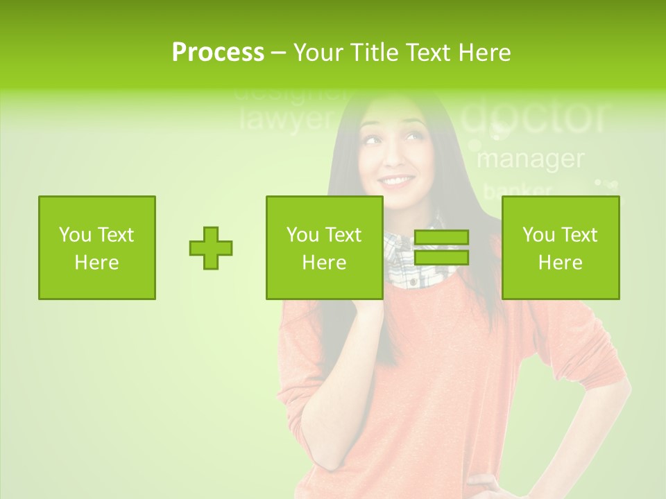 Worker Person Thinking PowerPoint Template