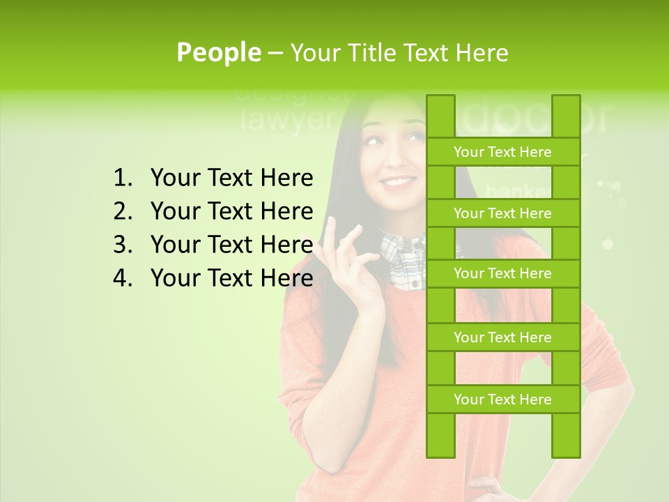 Worker Person Thinking PowerPoint Template