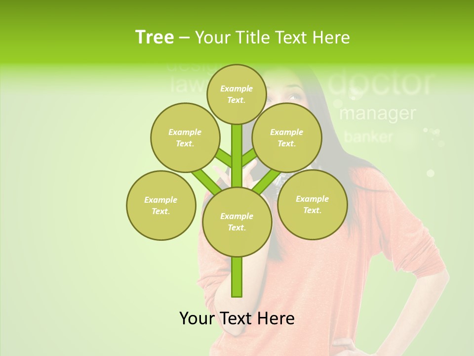 Worker Person Thinking PowerPoint Template