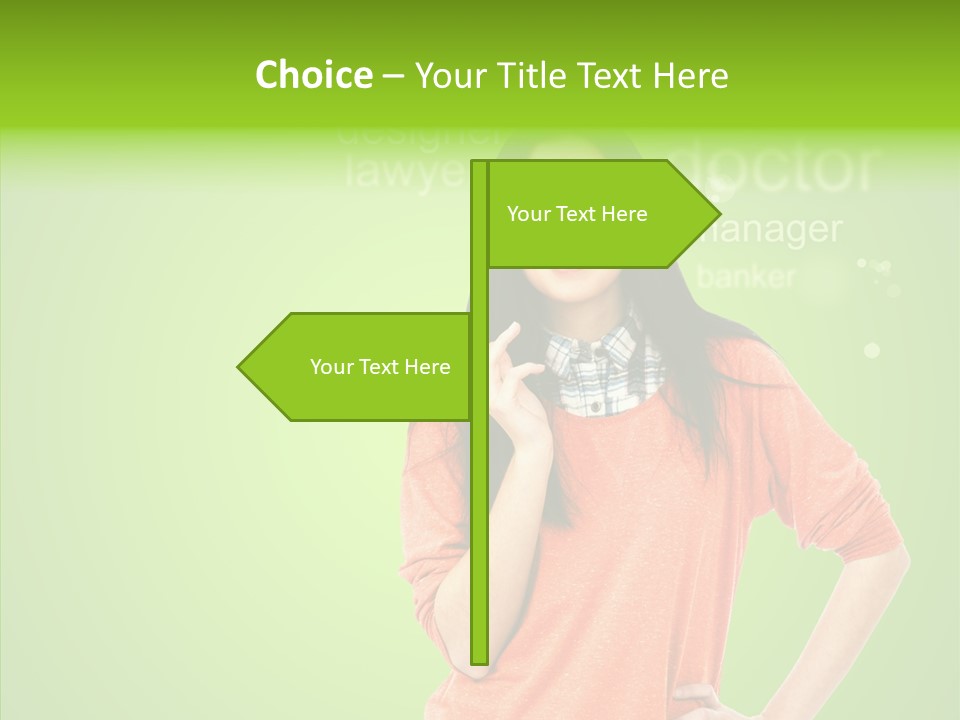 Worker Person Thinking PowerPoint Template