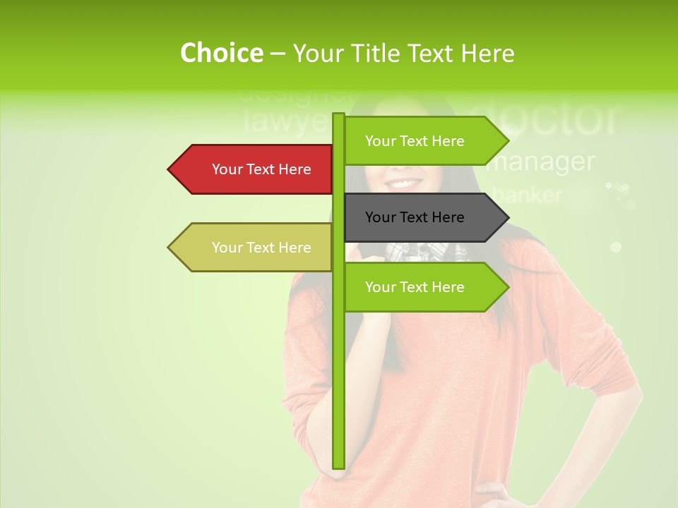 Worker Person Thinking PowerPoint Template