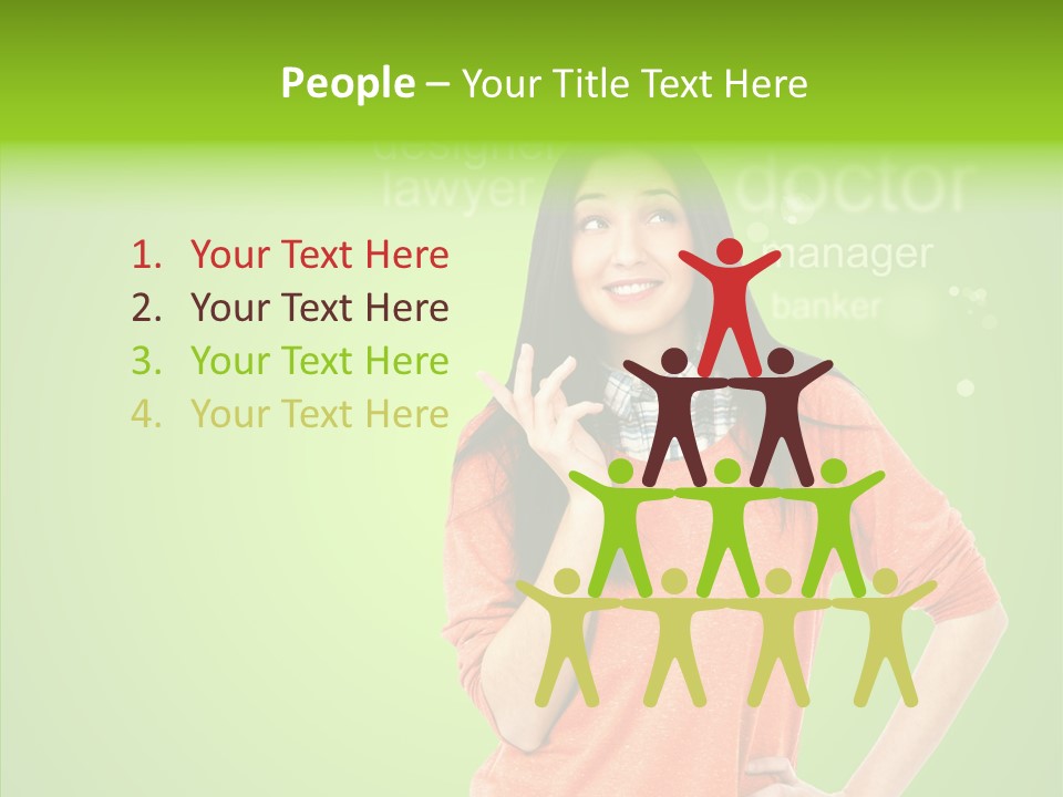 Worker Person Thinking PowerPoint Template